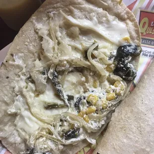 Quesadilla con queso de rajas