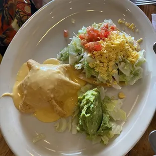 a plate of food on a table