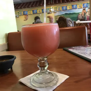 Watermelon frozen margarita $7.95- }:{