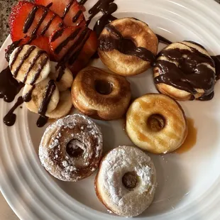 Donuts with fruits