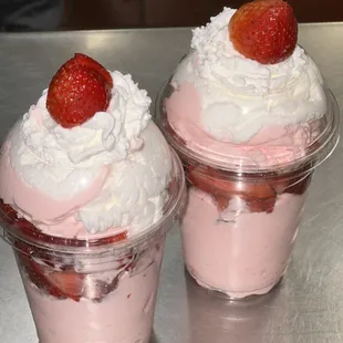 Fresas con crema