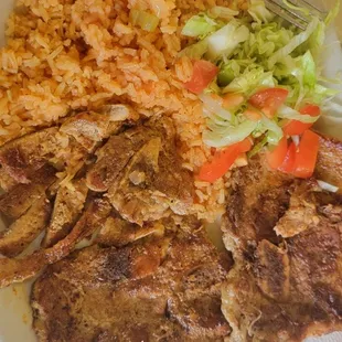 Pork chop lunch special