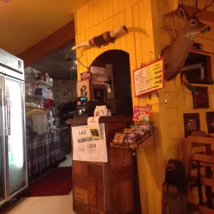 Cash register and kitchen access