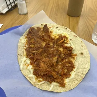 Chicharrón quesadilla