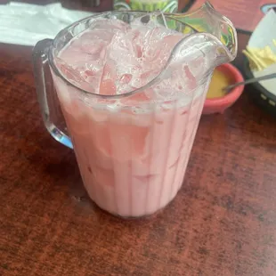 Agua fresca de fresa
