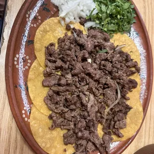 Mini tacos de asada