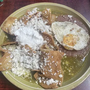 Chilaquiles de verdes