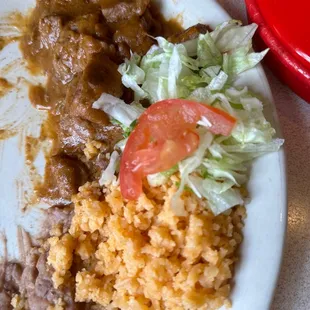 Carne Guisada plate