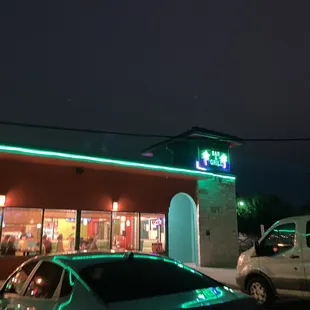 Outside