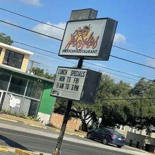 Signage off San Pedro