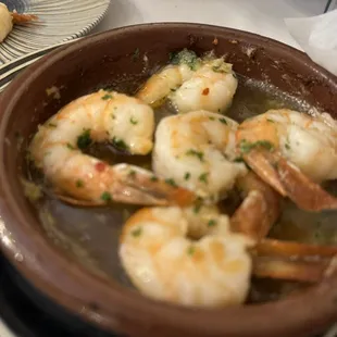 Gambas al ajillo.