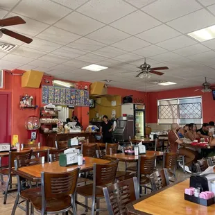 the interior of a restaurant