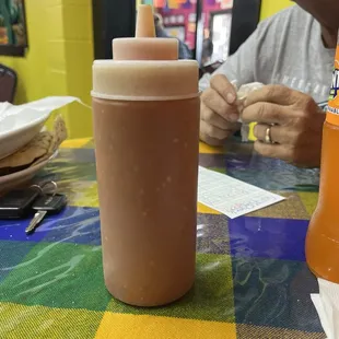 Hot sauce full of flavor and hot sauce
