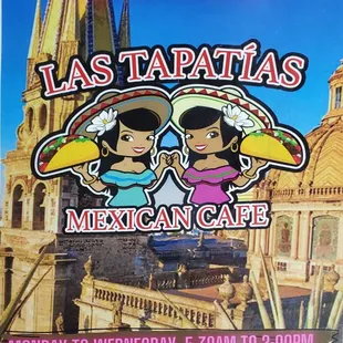 a sign for the restaurant