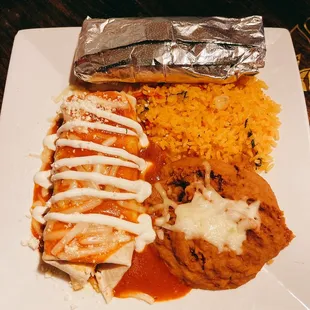 Kids Meal - Burrito &amp; Taco (this was quite large for a child)