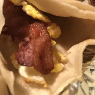 Bacon and egg
