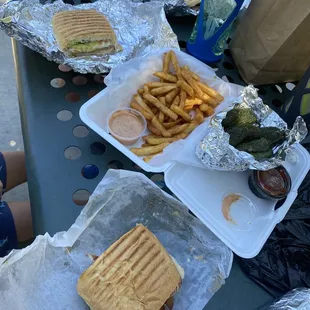 Michoacana, Suiza, fries, grilled jalapeños were delicious!