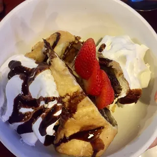 Warm Chocolate Chip Cookie Chimichanga