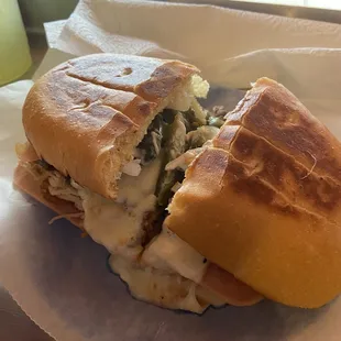a close up of a sandwich