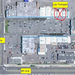 Map of Las Tortugas Aurora