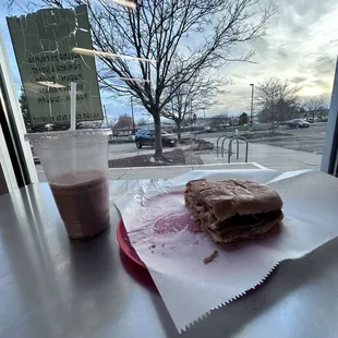 Torta was delicious  I would recommend the banana chocolate milkshake