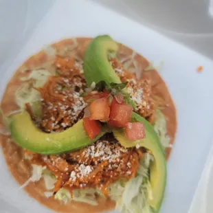 Chicken Tostadas