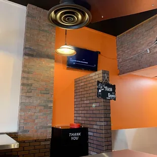 the inside of a restaurant