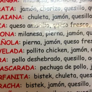 Hilarious menu...for us Mexicans &quot;pollito chicken&quot; LOL!