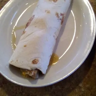 Las Trancas green Chile burrito. This day it was very good. Big chunks of meat, a little potato, and a few refried beans.