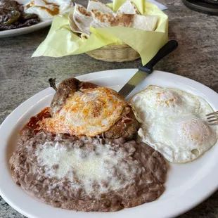 a plate of mexican food