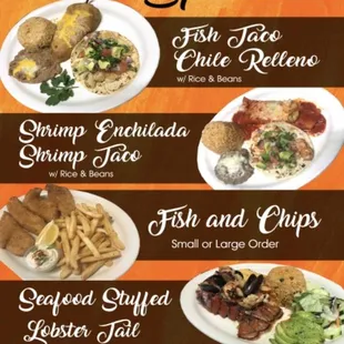 a menu for a restaurant