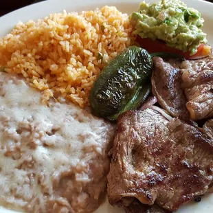 Carne asada plate