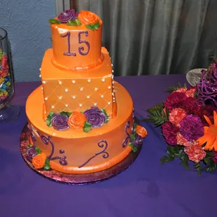 Quinceañera cake (sweet 15)
