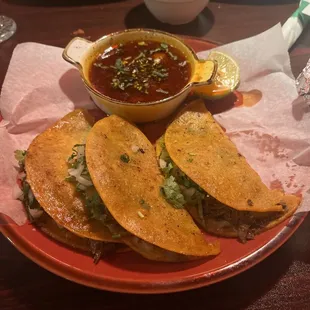 (3) Tacos De Birria