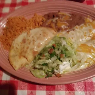 Shrimp Enchilada dinner