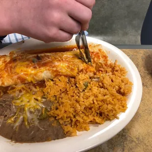 Chicken burrito