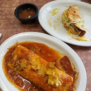 Ala cart burrito and flour taco