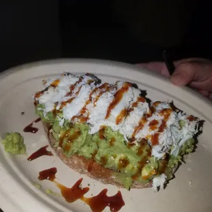 Crab Avocado Toast from Aware