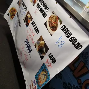 The Spice is Right menu