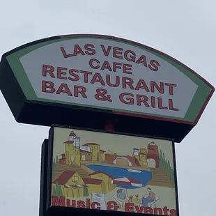 sign for restaurant and grill