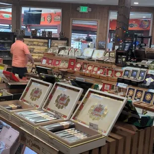 Large selection of real cigars.