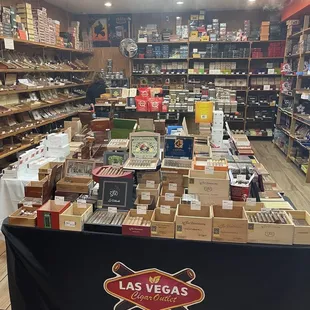 Massive humidor and incredible selection!
