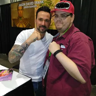 Davis andjis hero Jason David Frank. Amazing Comic Con was a blast this year!