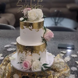 a wedding cake