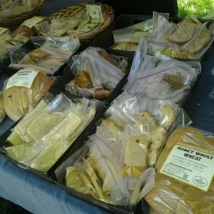 Great Harvest Bread, always with generous samples!