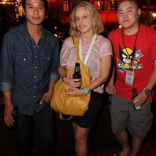 Actor David Huynh, Angela H. and me at Benihana for the SDAFF After Party
