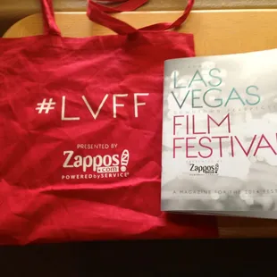 The SWAG bag with schedule.