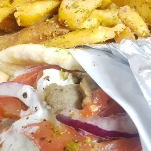 Gyro &amp; fries!!