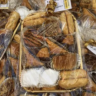 a variety of breads