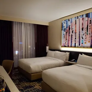 room with 2 queen beds